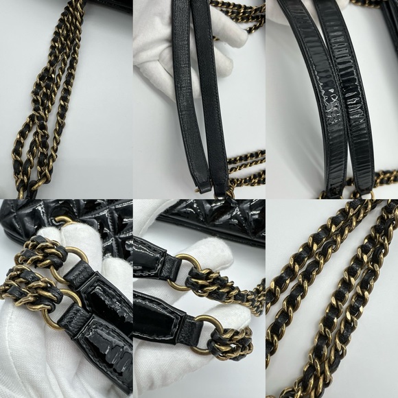 Authentic Chanel patent leather Paris Salzburg CC eyelet medium tote - Picture 14 of 17